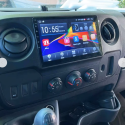 Autoradio GPS Renault Master de 2010 à 2025 écran 10 pouces entièrement tactile Bluetooth Android & Apple Carplay kit entretoise + caméra de recul