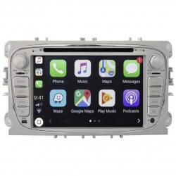 Autoradio tactile GPS Bluetooth Android & Apple Carplay Ford Focus,Transit, C-Max, S-Max Galaxy et Mondeo + caméra de recul