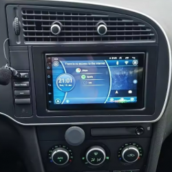Autoradio GPS Saab 9-3 et 9-5 de 2003 à 2014 écran tactile avec boutons Bluetooth Android & Apple Carplay + caméra de recul