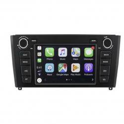 Autoradio tactile GPS Bluetooth Android & Apple Carplay BMW Série 1 E81, E82, E87, et E88 de 2004 à 2012 + caméra