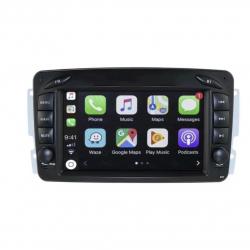 Autoradio tactile GPS Bluetooth Android & Apple Carplay Mercedes Classe C W203 Phase 1,Classe G,CLK,Vito et Viano + caméra