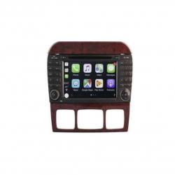 Autoradio tactile GPS Bluetooth Android & Apple Carplay Mercedes Classe S W220 et Classe CL W215 + caméra de recul