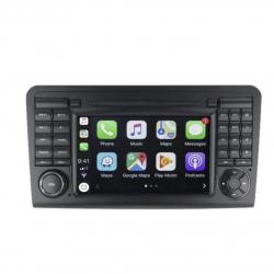 Autoradio GPS écran tactile avec boutons classique Bluetooth Android & Apple Carplay Mercedes ML W164 et GL X164 2005 à 2012 + caméra de recul