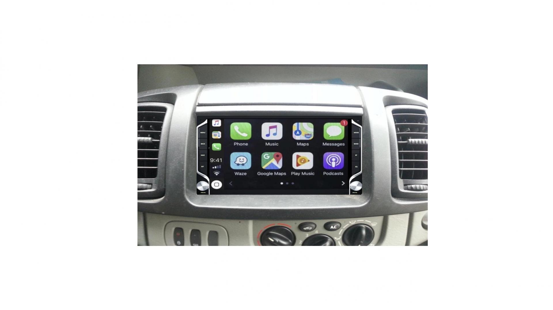 Autoradio tactile GPS Bluetooth Android & Apple Carplay Renault Trafic de  2002 à 2014 pour modèle sans ordinateur de bord + caméra de recul