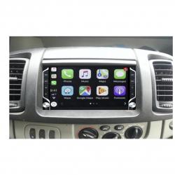 Autoradio GPS écran tactile avec boutons classique Bluetooth Android & Apple Carplay Renault Trafic de 2002 à 2014 phase 1 + caméra de recul