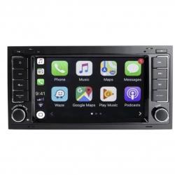 Autoradio GPS écran tactile avec boutons classique Bluetooth Android & Apple Carplay VW Touareg et Transporter T5 jusqu’à 2009 + T5 California jusqu’à 2012