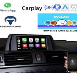 Boîtier Apple Carplay & Android Auto sans fil pour BMW Série 1 F20 de 2012 à 2020