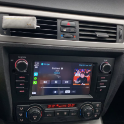 Autoradio GPS BMW Série 1 E81, E82, E87, et E88 de 2004 à 2012 écran tactile avec boutons classique Bluetooth Android & Apple Carplay + caméra