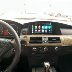 Autoradio GPS BMW Série 5 M5, E60,E63, E64 ,Série 3 E90 et Serie 7 E65, E66 écran entièrement tactile Bluetooth Android & Apple Carplay + caméra