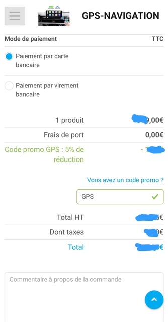 Code promo gps navigation fr