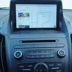 Autoradio GPS écran entièrement tactile Bluetooth Android & Apple Carplay Ford C-Max à partir de 2010 et Kuga à partir de 2013 + caméra de recul