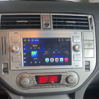 Autoradio gris GPS Ford Kuga,Transit,C-Max,S-Max,Fiesta,Focus,Fusion et Mondéo  tactile GPS Bluetooth Android & Apple Carplay + caméra