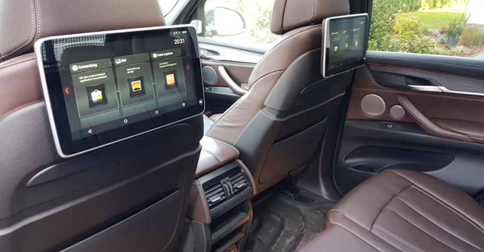 Headrest monitor for audi appui tete android car tv 19 7