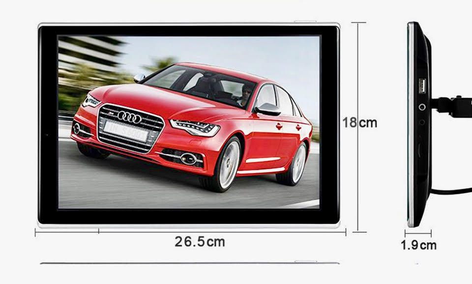 Headrest monitor for audi appui tete android car tv 3 7