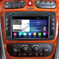 Mercedes classe c w203 phase 1 classe g clc autoradio carplay android auto gps0