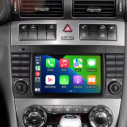 Autoradio GPS Mercedes Classe C W203 Phase 2, Classe G, Classe CLC écran tactile avec boutons classique Bluetooth Android & Apple Carplay + caméra de recul