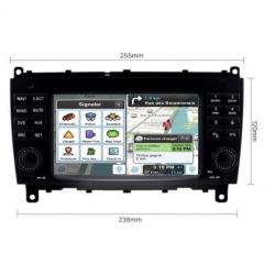 Autoradio tactile GPS Bluetooth Android & Apple Carplay Mercedes Classe CLS W219 et CLK W209 + caméra de recul