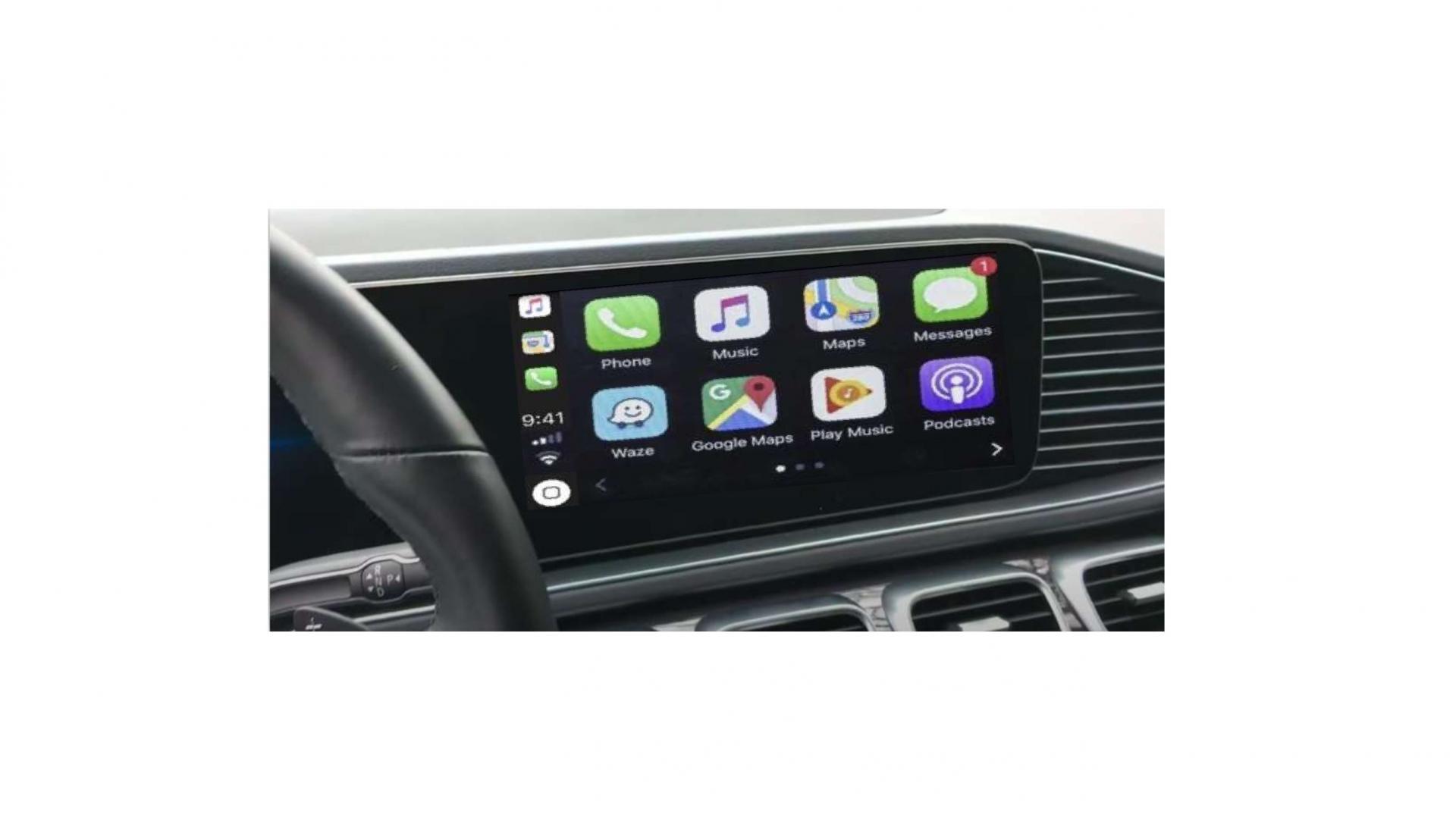 Boîtier Apple Carplay & Android Auto sans fil pour Mercedes GLE et GLS à  partir de 2019