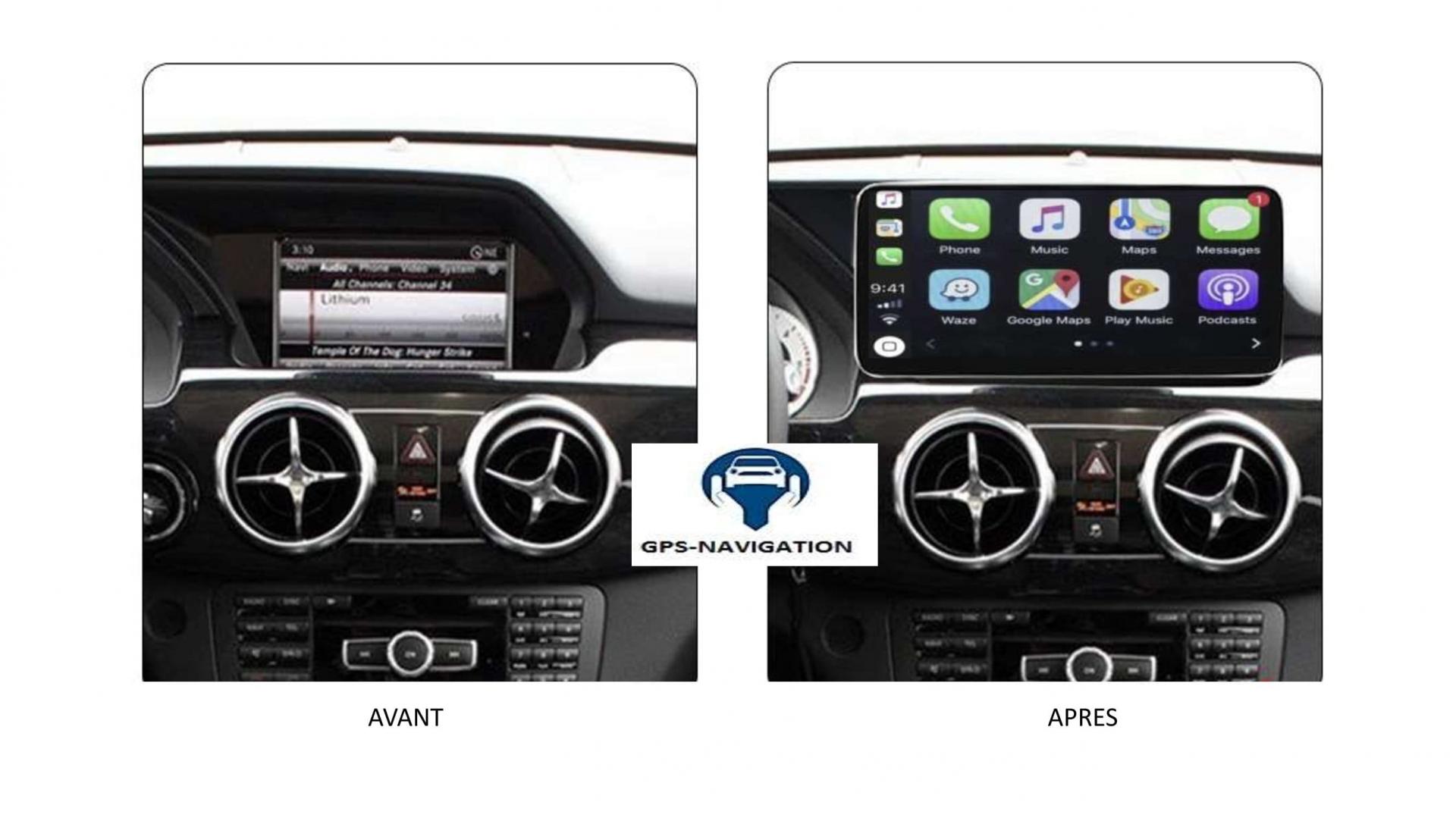 Mercedes glk x204 autoradio gps carplay android auto bluetooth 5
