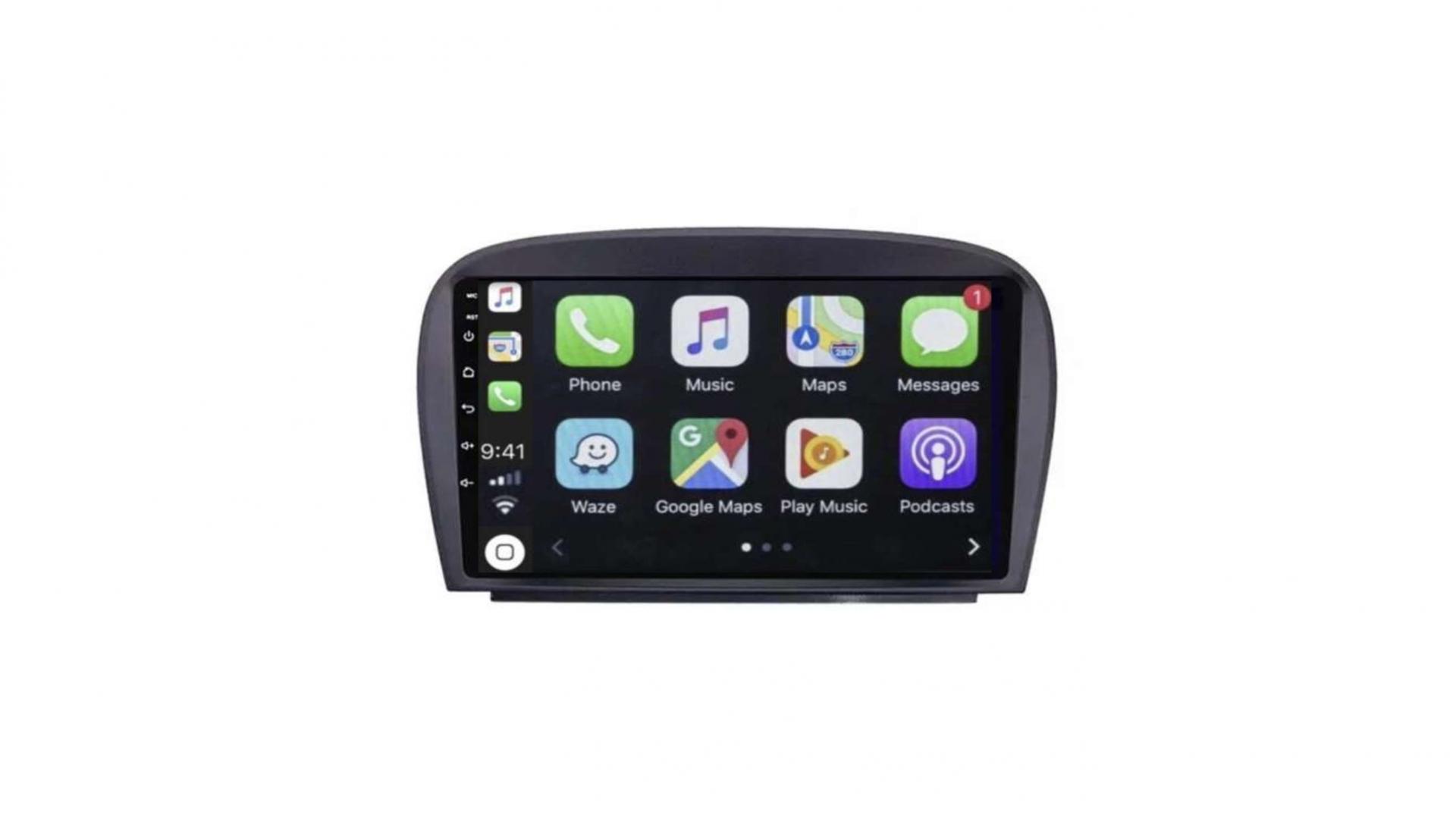 Mercedes sl autoradio android tactile gps bluetooth apple carplay 1