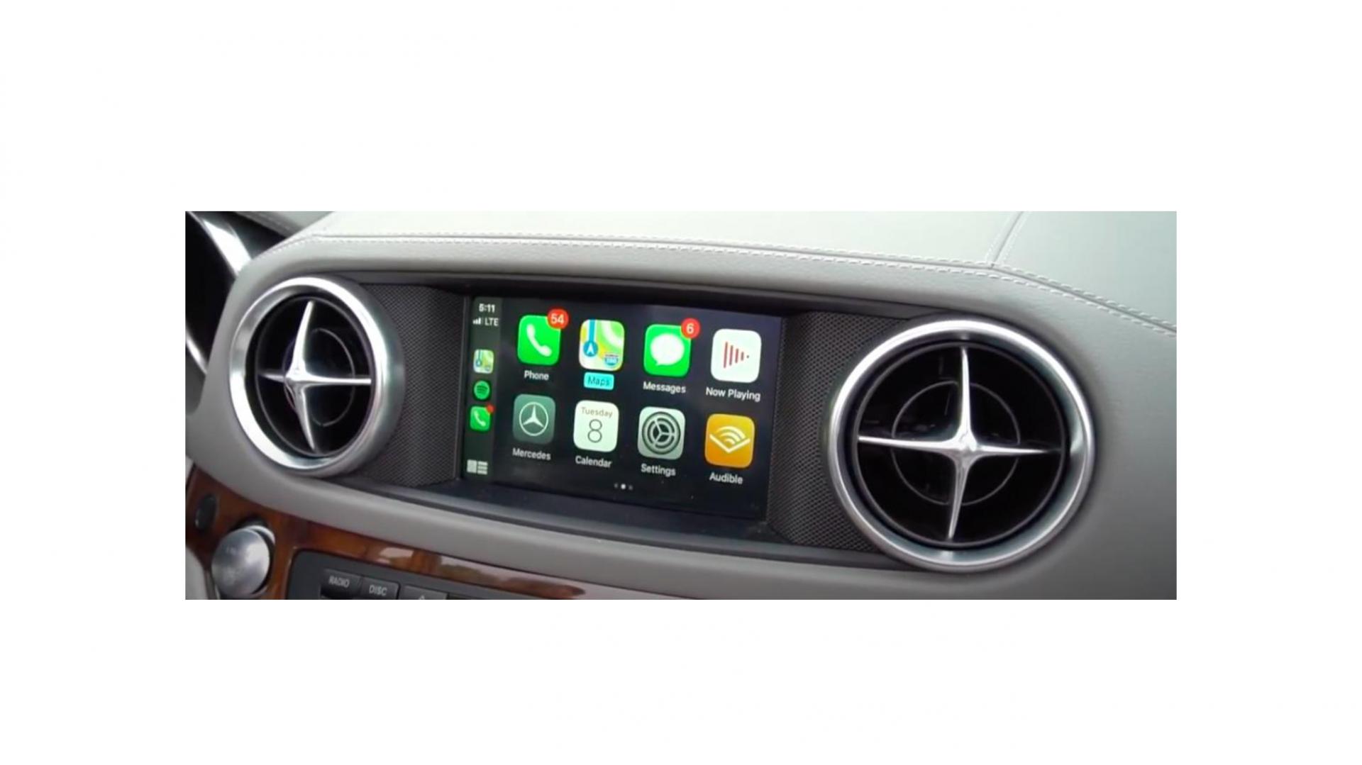 Mercedes sl r231 2012 a 2019 boitier android apple carplay sans fil 