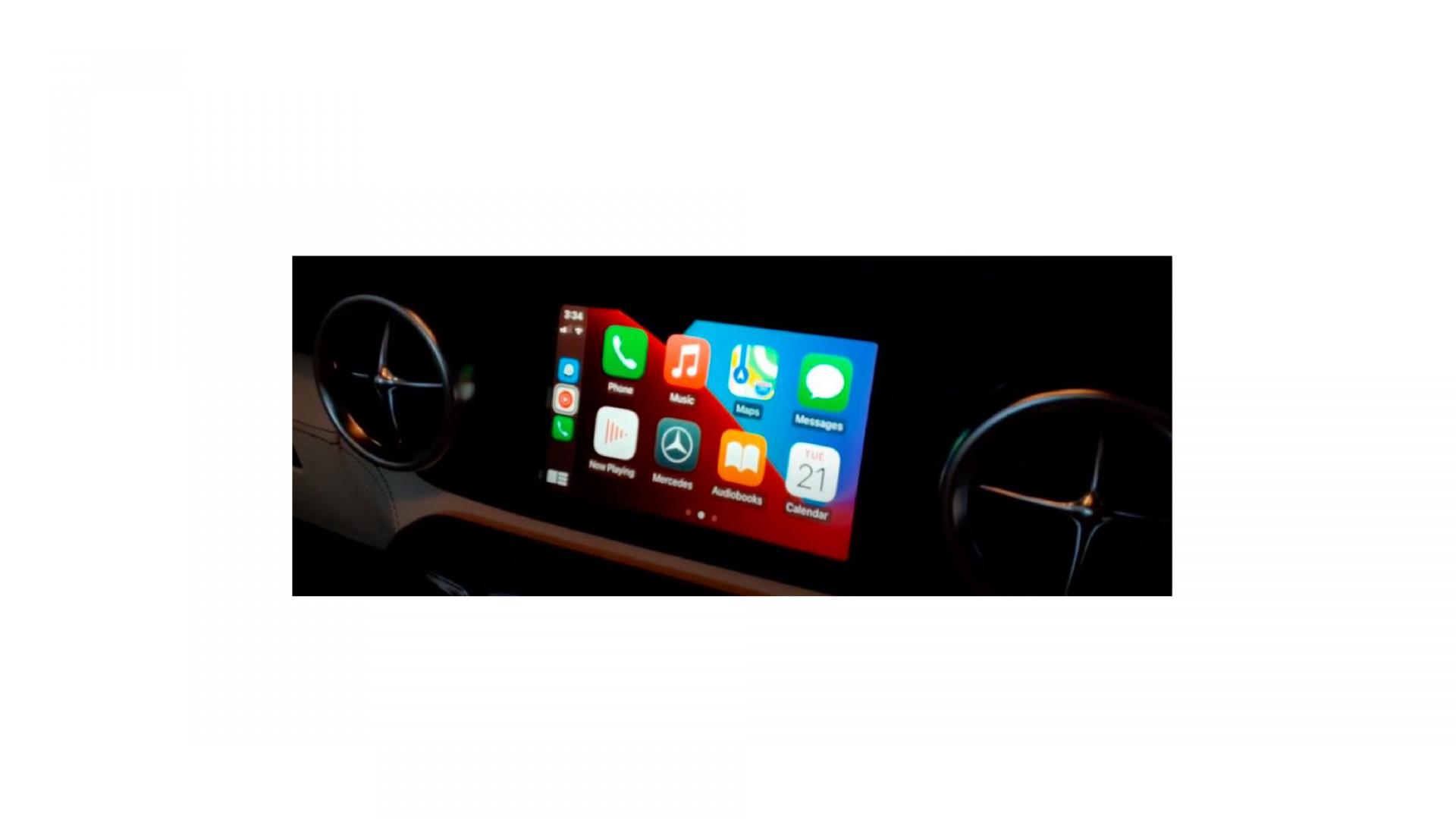 Mercedes sls boitier android apple carplay sans fil 