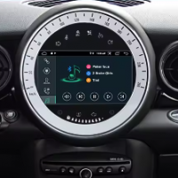 Mini cooper r53 r56 r55 r60 countryman clubman one roaster autoradio carplay android camera bluetooth gps 304