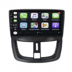 Autoradio GPS écran entièrement tactile Bluetooth Android & Apple Carplay Peugeot 206+, 207, 207 CC et 207 SW + caméra de recul