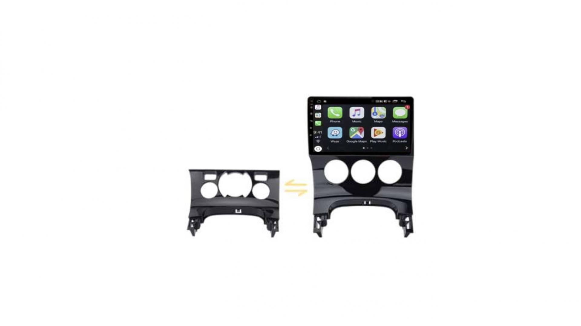 Autoradio GPS tactile Bluetooth Android & Apple Carplay Peugeot 3008 et  5008 + caméra de recul