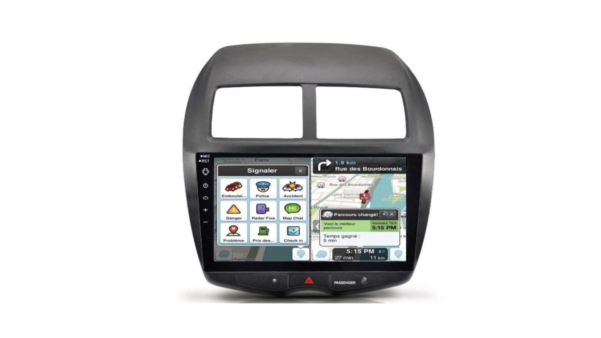 Autoradio tactile GPS Bluetooth Android & Apple Carplay Peugeot 206 avec  caméra de recul