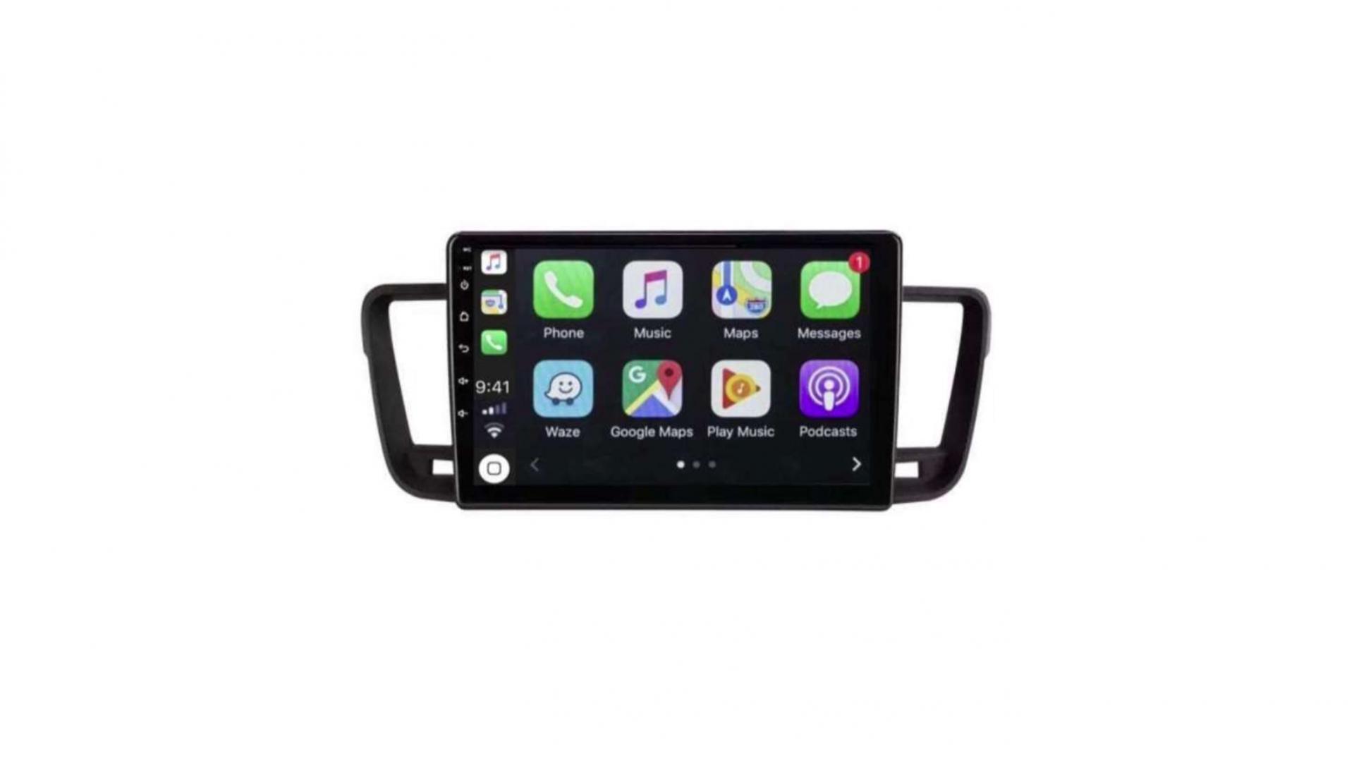 Android Auto Carplay Compatible avec la Carte Sim 4G 9 Pouces Radio à écran Tactile Bluetooth Navigation GPS SWC Écran partagé Canbus Octa Core 2G+32G LEXXSON Autoradio pour Peugeot 508 2011-2018 