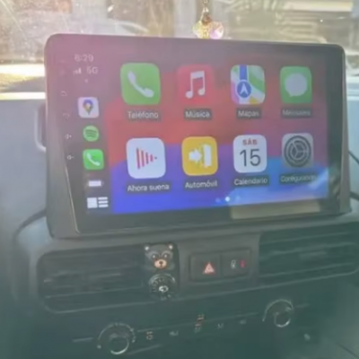 Autoradio GPS Peugeot Partner et Rifter de 2019 à 2026 écran entièrement tactile Bluetooth Android & Apple Carplay + camera de recul