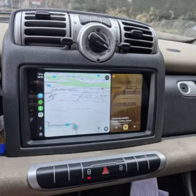 Autoradio GPS Smart fortwo de 2005 à 2010 écran entièrement tactile Bluetooth Android & Apple Carplay + caméra de recul
