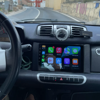 Autoradio GPS écran entièrement Bluetooth Android & Apple Carplay Smart for two de 2010 à 2015 + caméra de recul