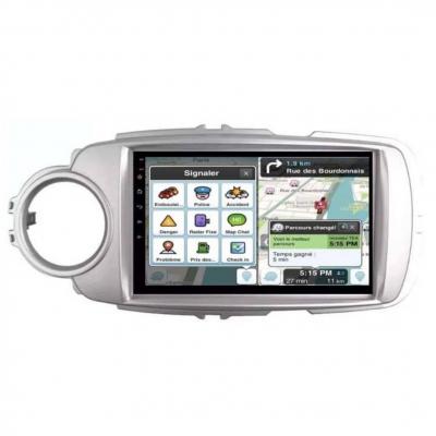 Autoradio GPS Toyota Yaris (argent) de 2012 à 2019 tactile Bluetooth Android & Apple Carplay + caméra de recul