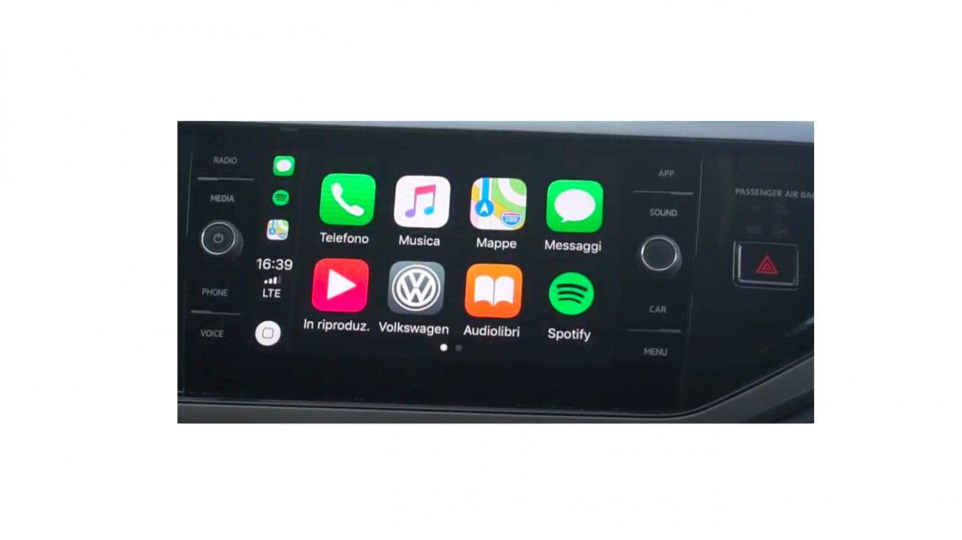 Volkswagen polo a partir de 2017 boitier android apple carplay sans fil 