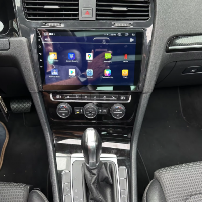 Autoradio gris GPS Volkswagen Golf 7 de de 2012 à 2020 écran entièrement Bluetooth Android & Apple Carplay + caméra de recul