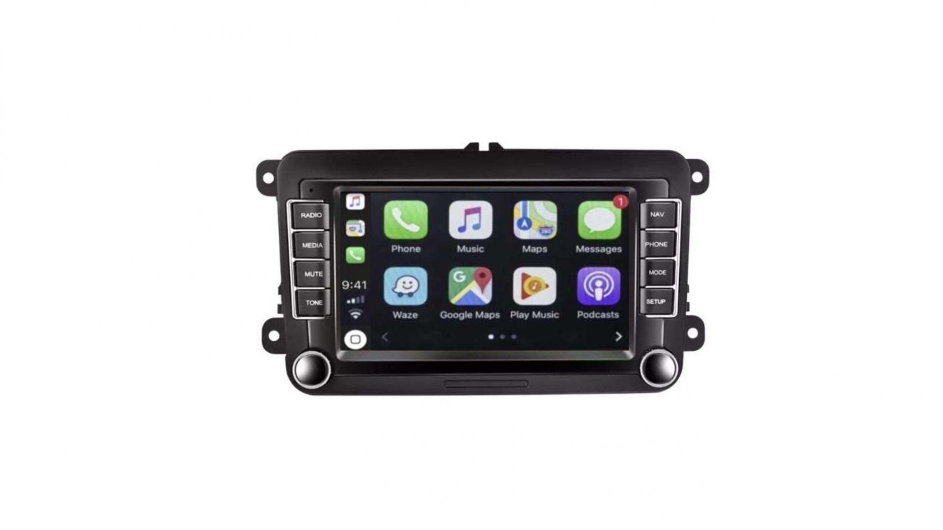 Autoradio GPS tactile Bluetooth Android & Apple Carplay VW Golf 5