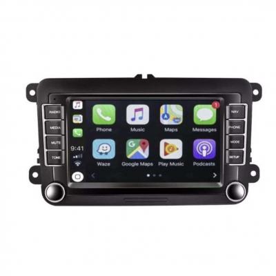Autoradio GPS VW Golf 5 et 6,Touran,Tiguan,Passat,beetle,T5,Polo,EOS,Scirocco écran tactile avec boutons classique Bluetooth Android & Apple Carplay + caméra