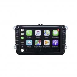 Autoradio tactile GPS Bluetooth Android & Apple Carplay VW Golf 5 et 6,Touran,Tiguan,Passat,Beetle,T5,Polo,EOS,Scirocco + caméra
