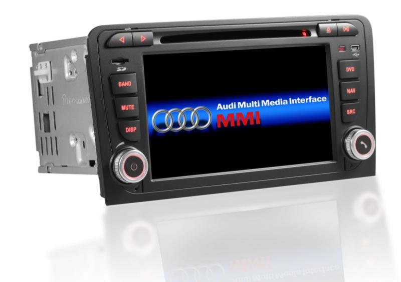 Www gps navigation fr double bluetooth android audi a3 8p s3 rs sportback camera de recul commande au volant ipod tv dvbt 3g 4g pas cher wifi poste usb sd tnt 2 din tactile canbus